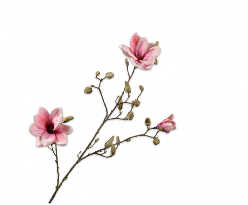 MAGNOLIA TAK roze 103 cm - Zijden bloem - Kunst bloem -duurzaam