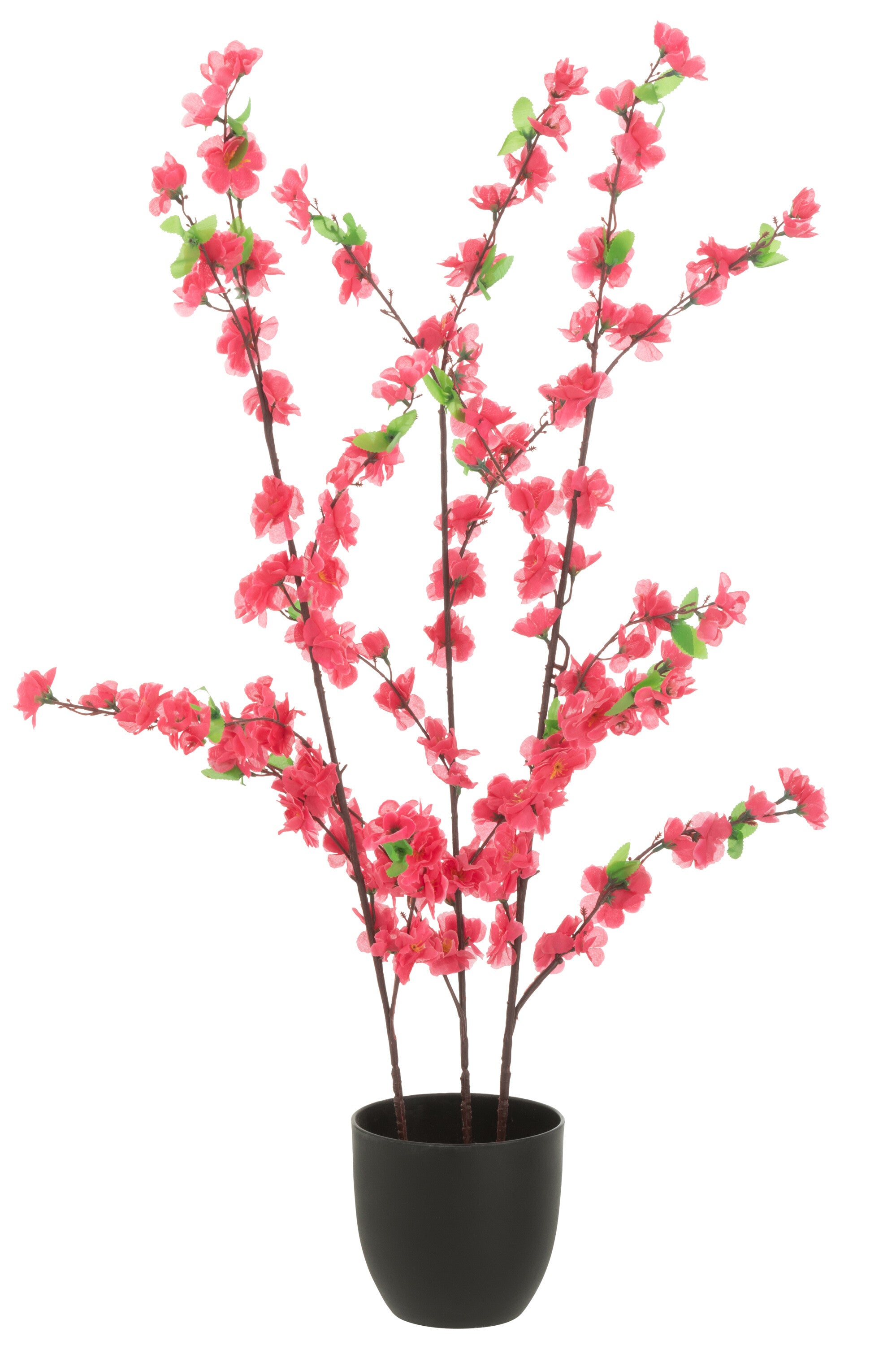 Red Peach Blossom Pot Artificial Red
