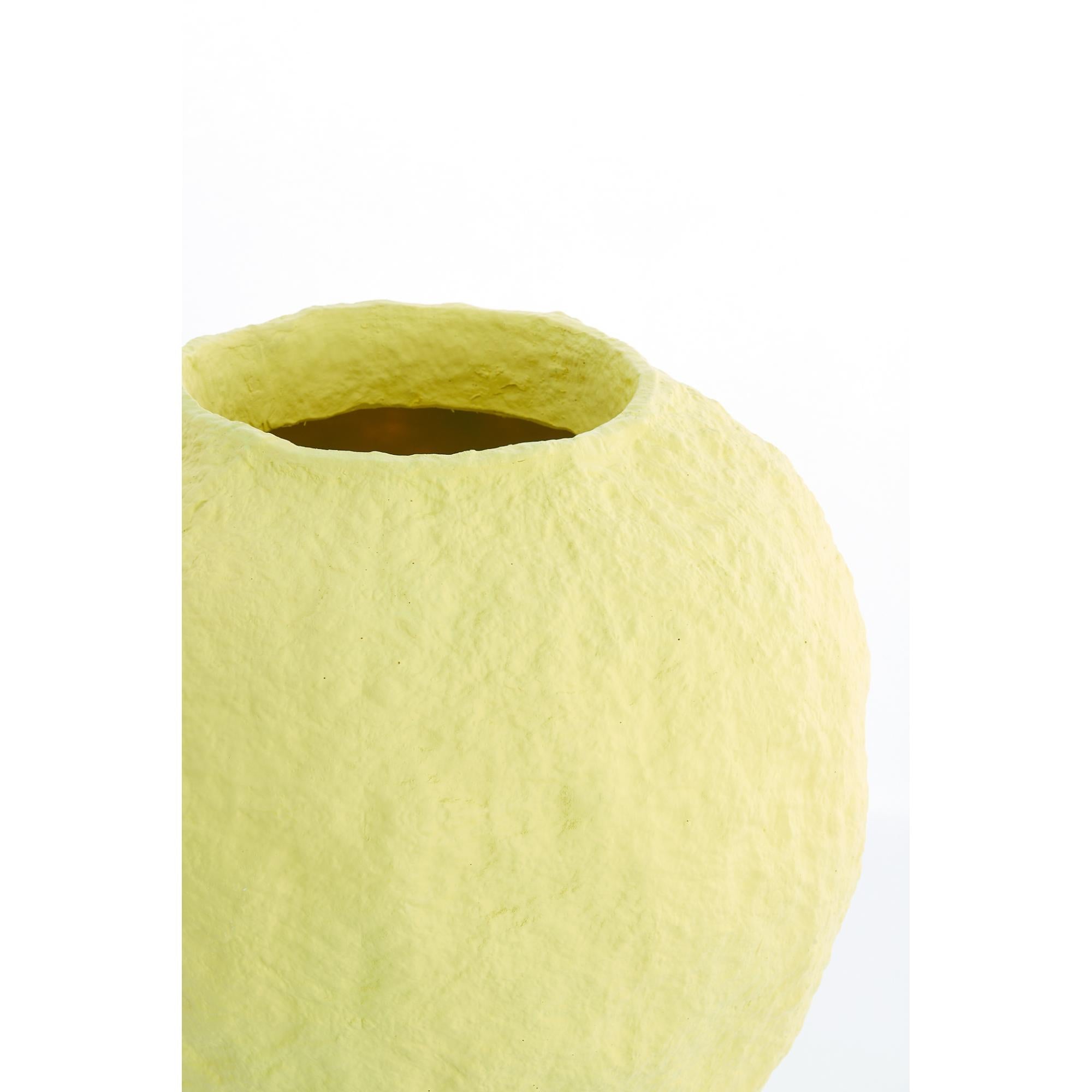 Vaas Pantoja - Mat Geel - Ø45cm