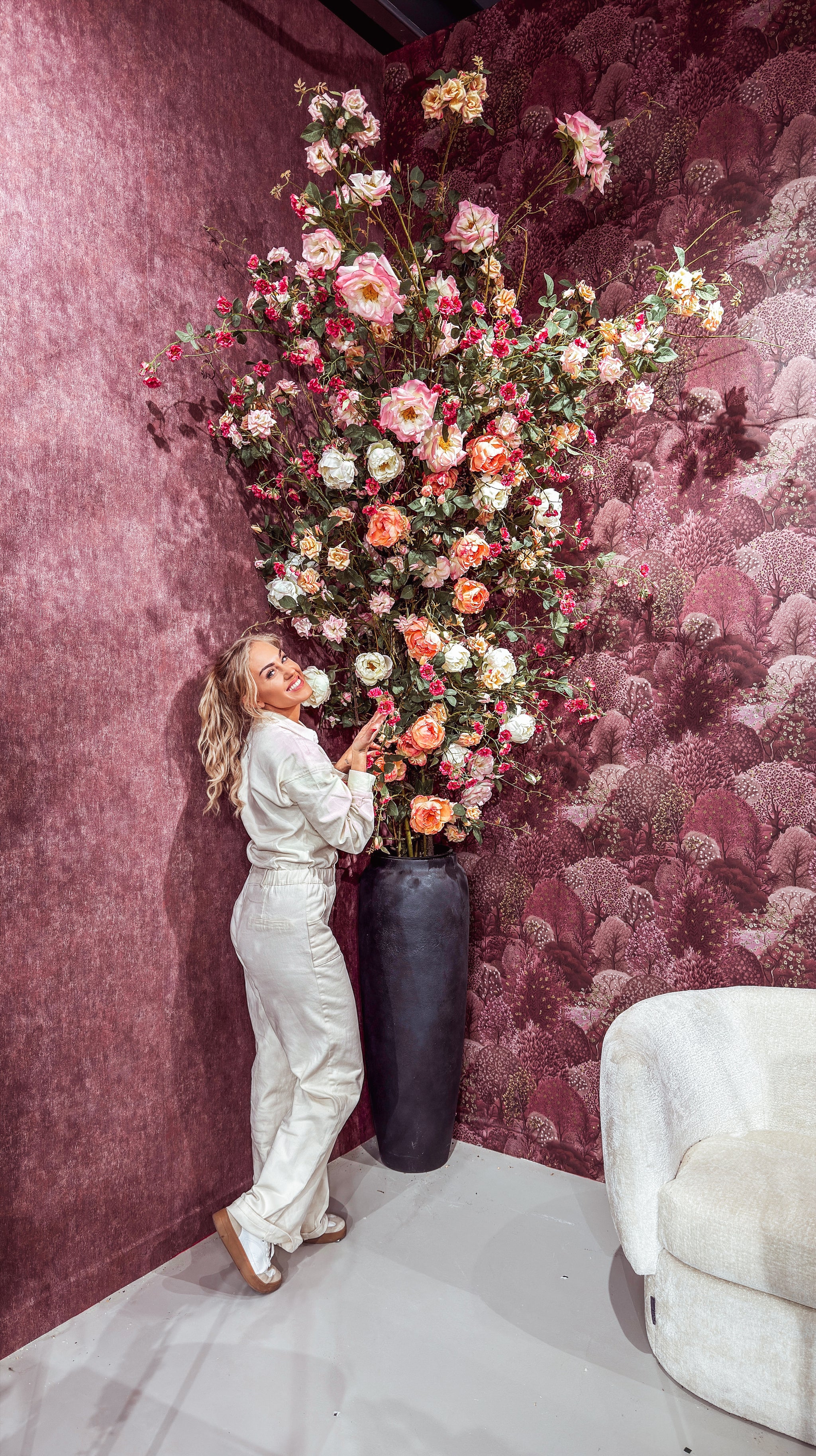 Rozen boom - Zijden bloemen boom - bloesemboom