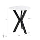Bijzettafel Trocadero wit (Black/white)
