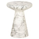 Bijzettafel Lohan faux wit marmer (White)