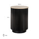 Bijzettafel Hampton 45Ø (Dark brown)