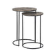 Bijzettafel Tulum set van 2 (Brushed Gold)