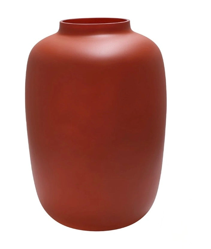 Vaas - Matt Rusty - Roest bruin - glas