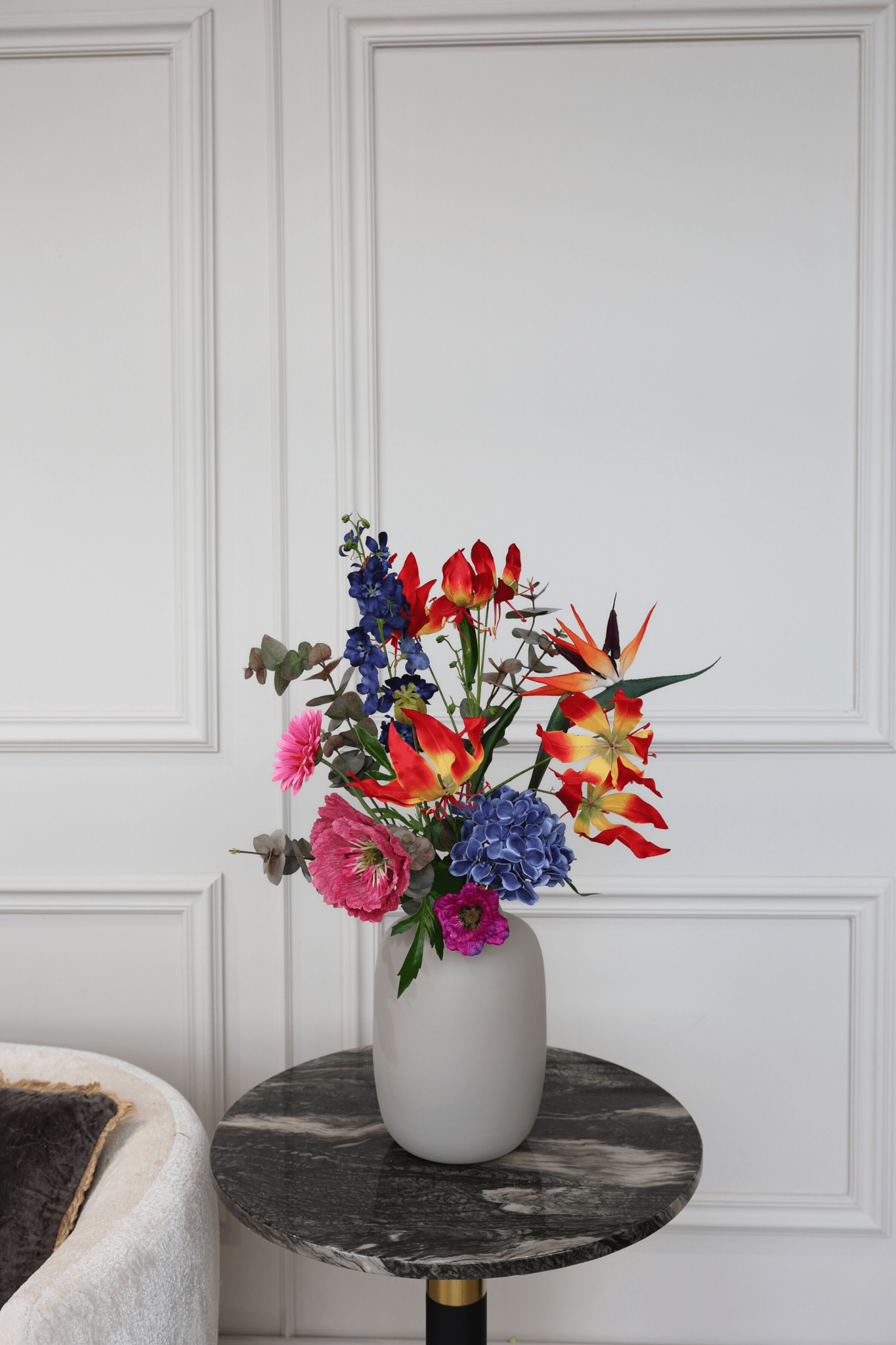 Bont Petit - zijden boeket - Luxe zijden bloemen boeket - Kunstbloemen van Sharon Flowers