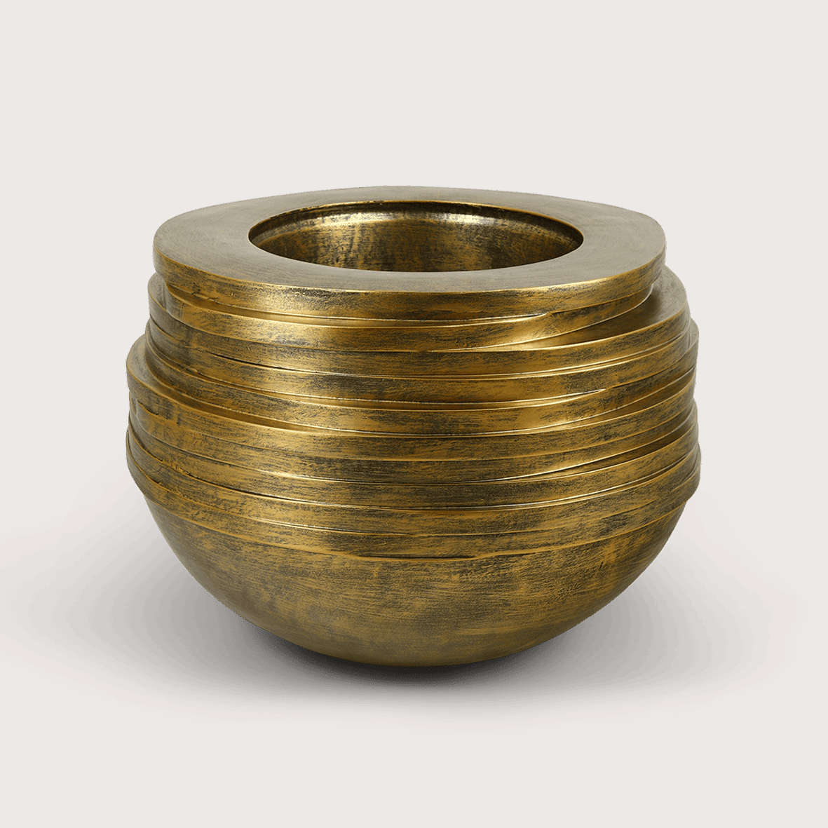 Bowl Roza Goud D65 H45 - Luxe zijden bloemen boeket - Kunstbloemen van Sharon Flowers