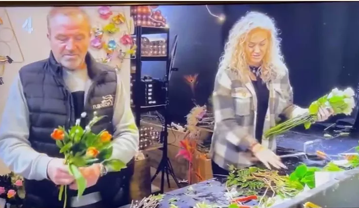 Sharon Flowers in het RTL 4-programma Eigen Huis en Tuin Lekker Leven