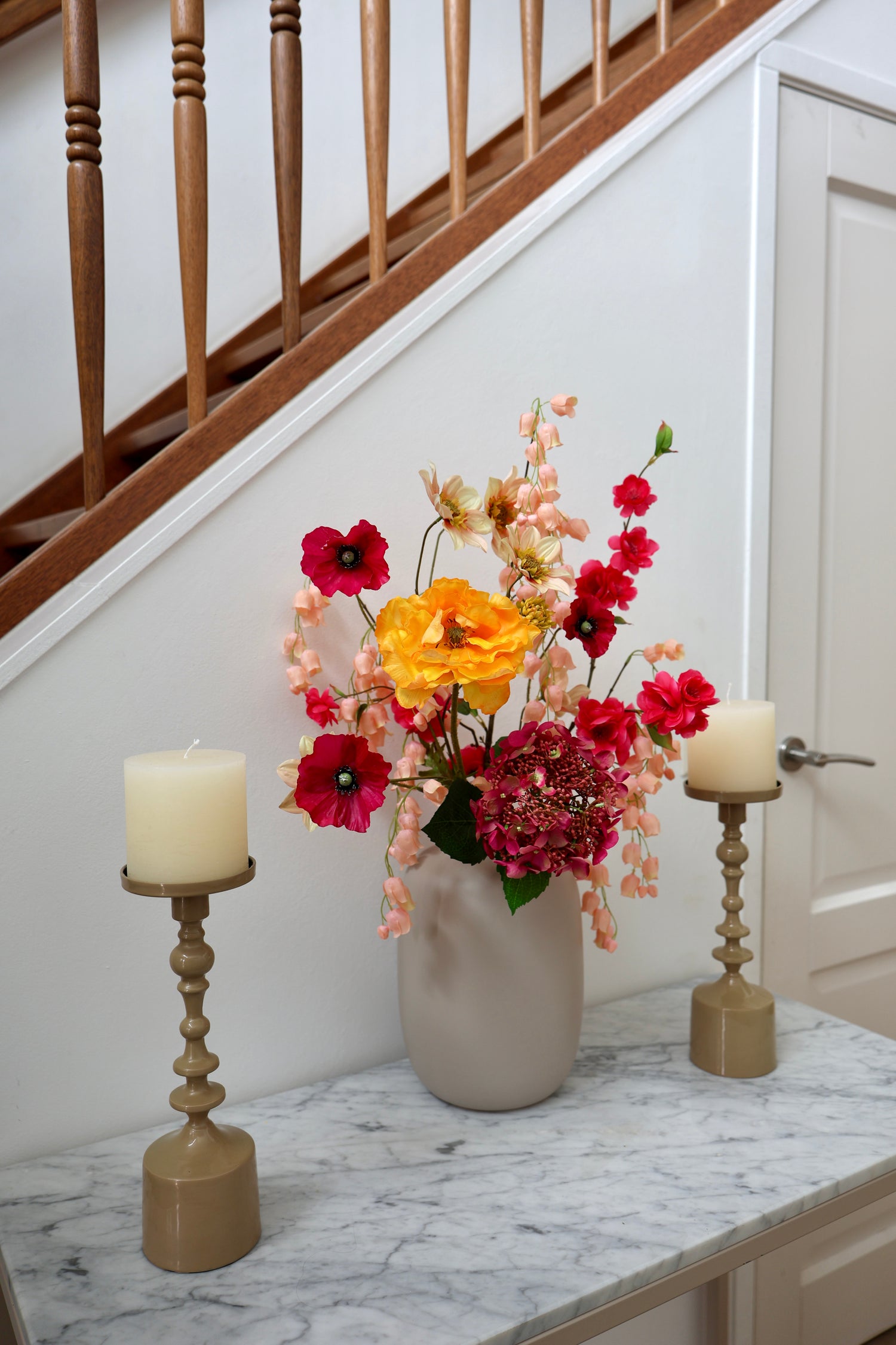 Zijdenboeket Kimmylien Small - Kunstbloemen boeket - zijden bloemen