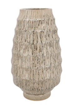 Lima green vase active glaze 24x24x40cm - Luxe zijden bloemen boeket - Kunstbloemen van Sharon Flowers