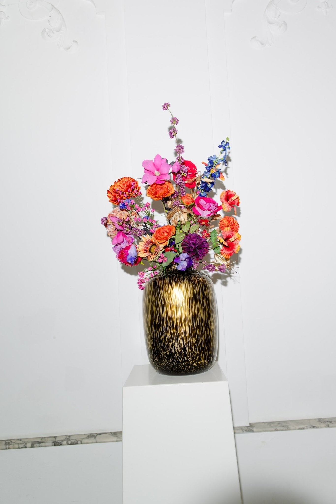 Midnight Luxueus - zijden boeket - Luxe zijden bloemen boeket - Kunstbloemen van Sharon Flowers
