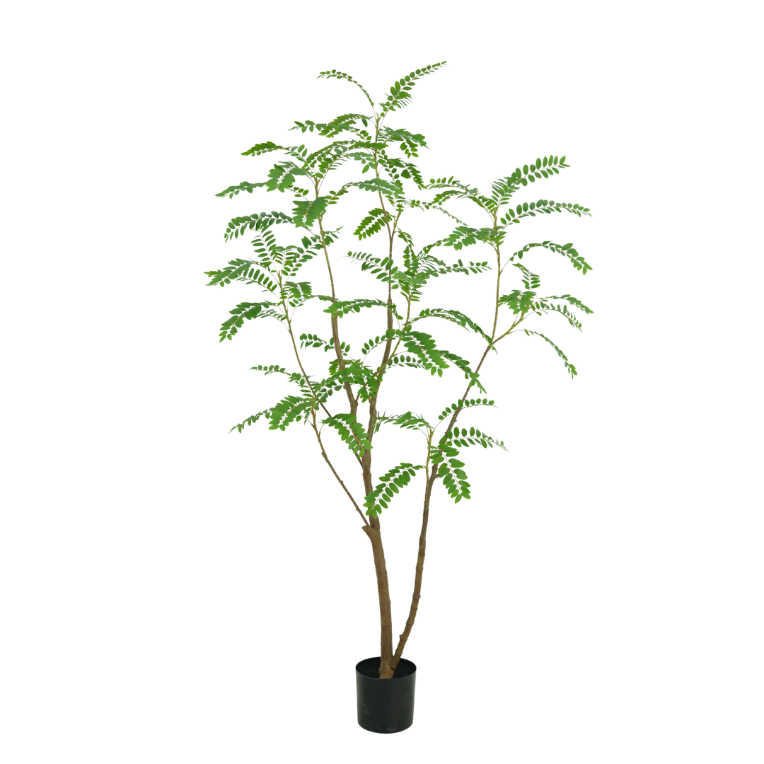 Mimosa boom - 210cm - kunstplant - zijdenplant