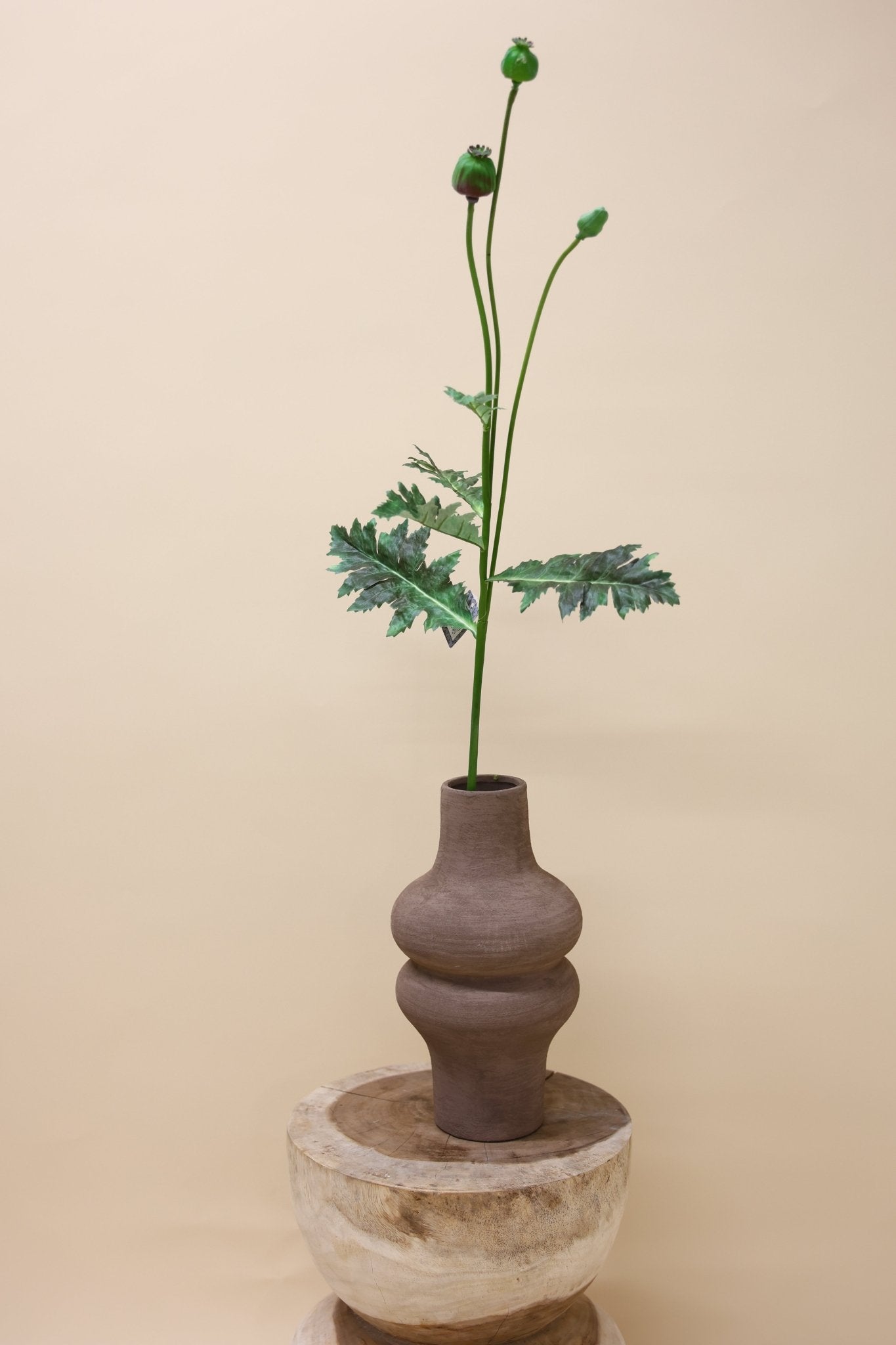 Papaver Capsuie 92 cm - Luxe zijden bloemen boeket - Kunstbloemen van Sharon Flowers