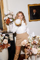 Plumeau - Luxe zijden bloemen boeket - Kunstbloemen van Sharon Flowers