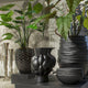 Pot Honey Zwart D62 H80 - Luxe zijden bloemen boeket - Kunstbloemen van Sharon Flowers