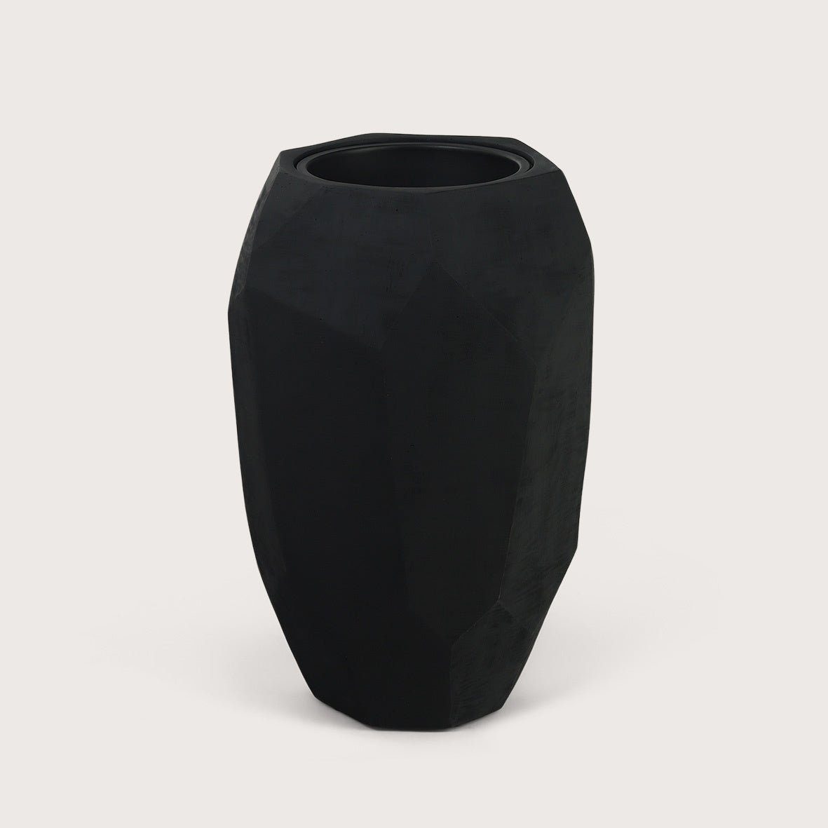 Pot Lucia Zwart D48 H75 - Luxe zijden bloemen boeket - Kunstbloemen van Sharon Flowers