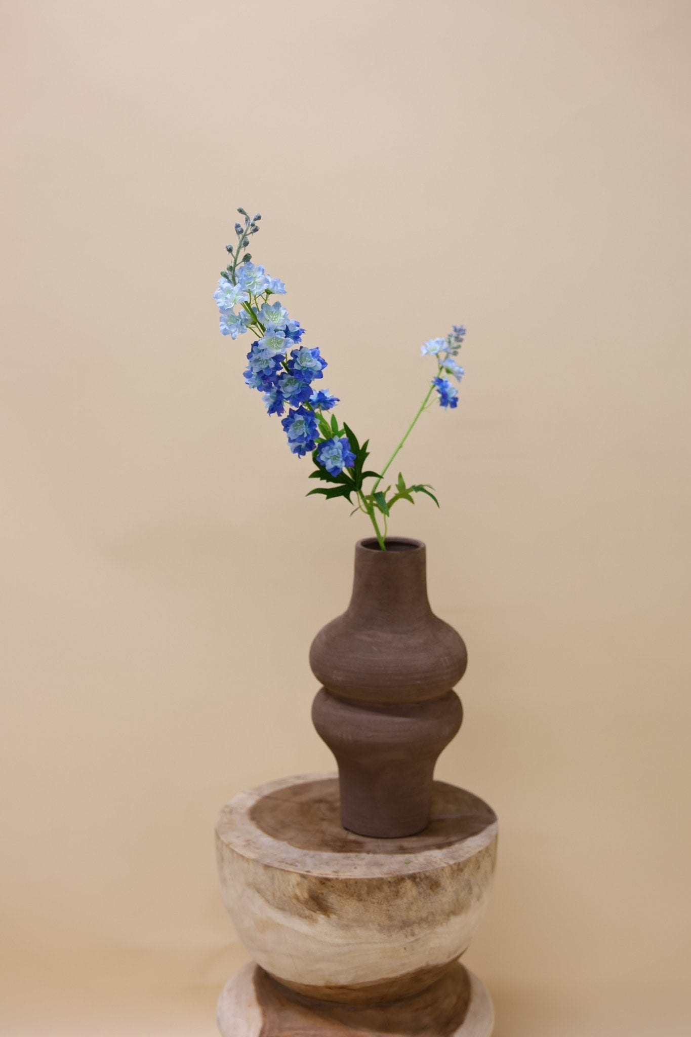 Ridderspoor Finn blauw 85 cm - Luxe zijden bloemen boeket - Kunstbloemen van Sharon Flowers