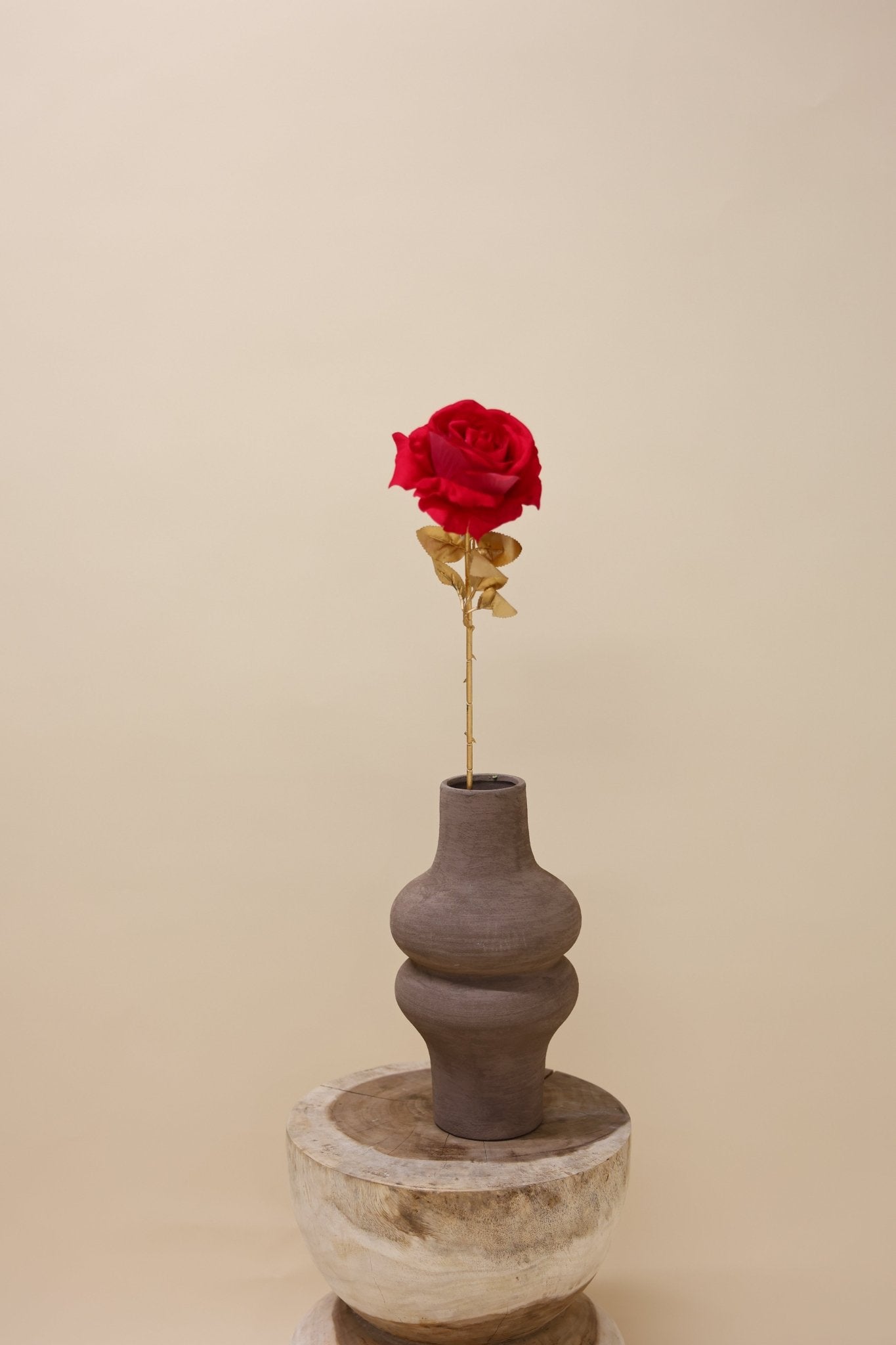 Roos Goldie beauty 75 cm - Luxe zijden bloemen boeket - Kunstbloemen van Sharon Flowers