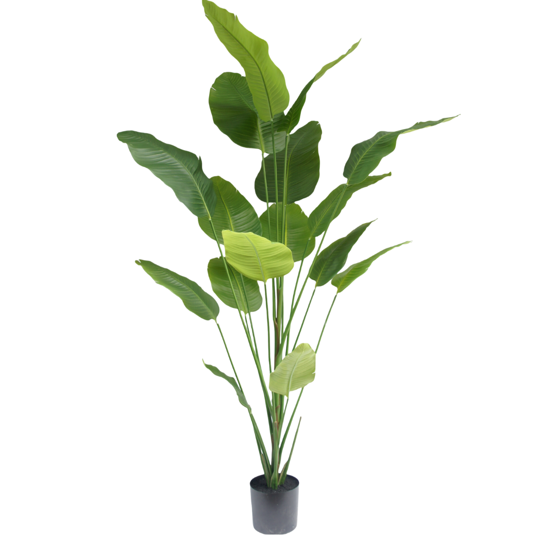 Strelitzia boom - 210cm - kunstplant - zijdenplant