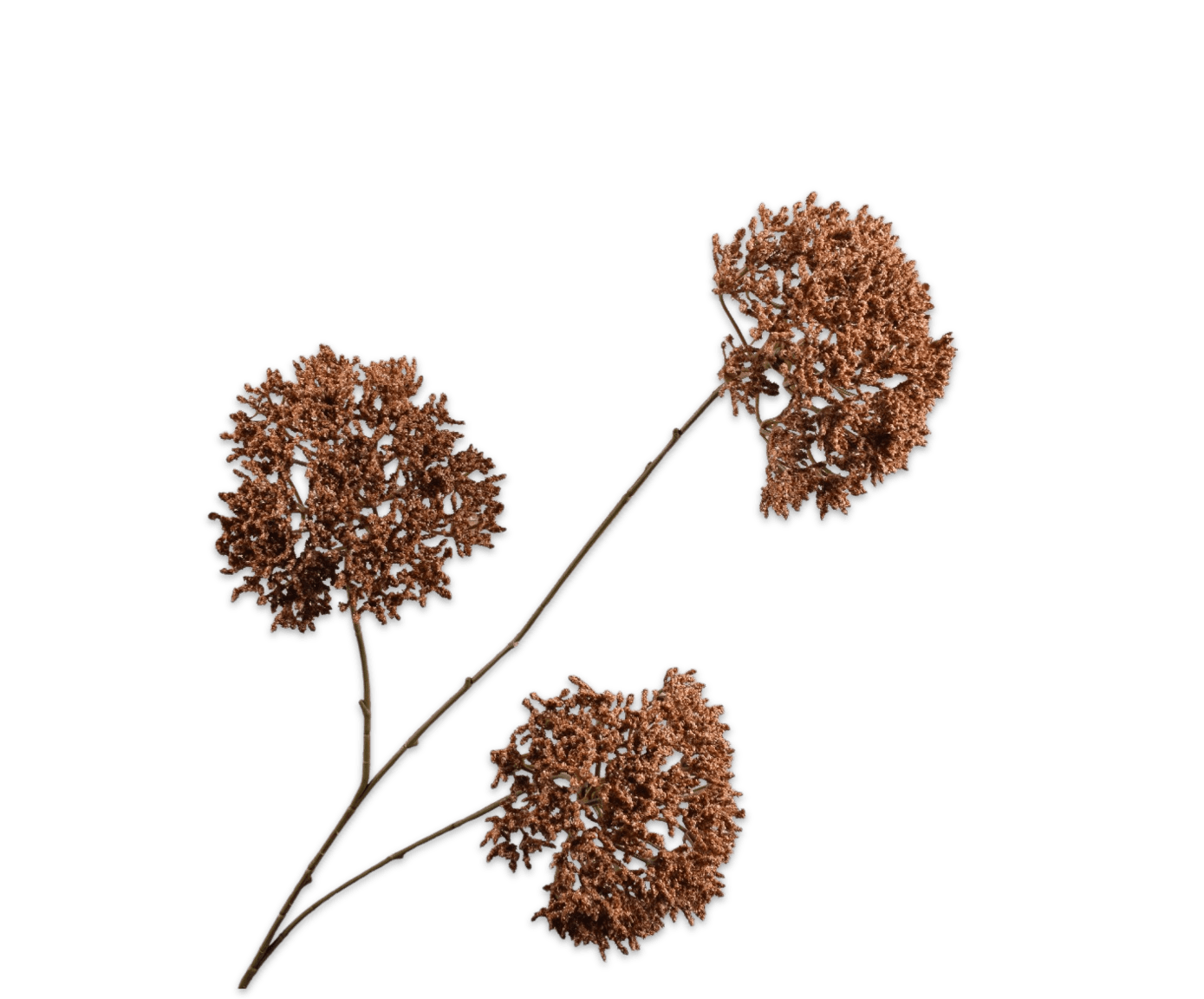 Trachelium tak bruin 85 cm - Luxe zijden bloemen boeket - Kunstbloemen van Sharon Flowers