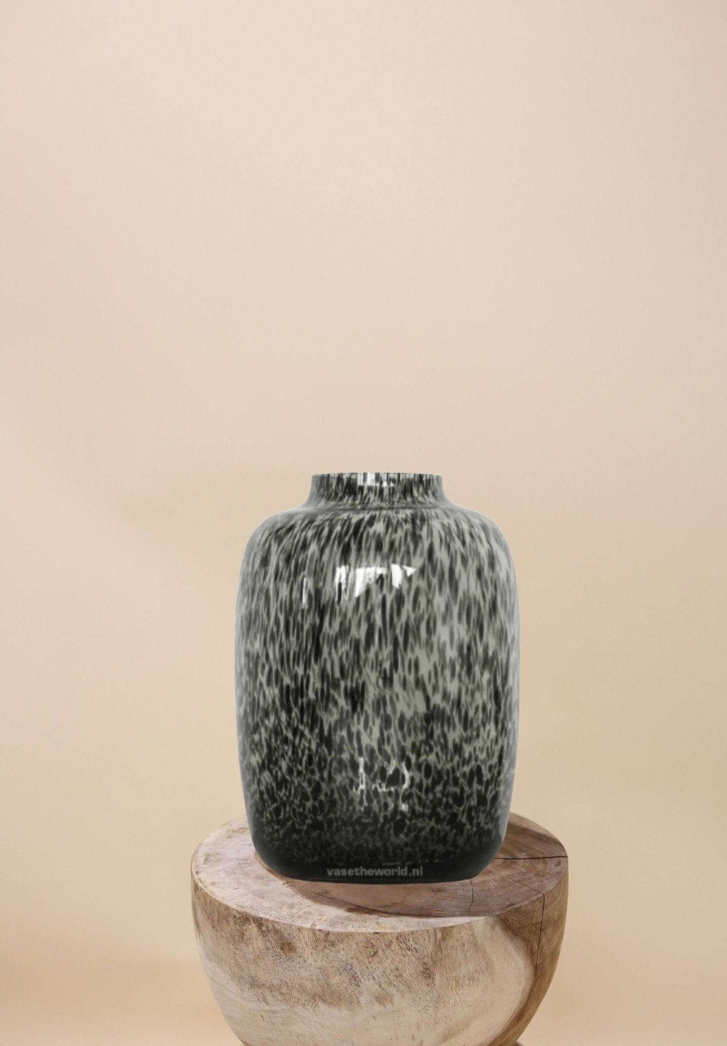 Vaas - Cheetah zwart - glas - Luxe zijden bloemen boeket - Kunstbloemen van Sharon Flowers