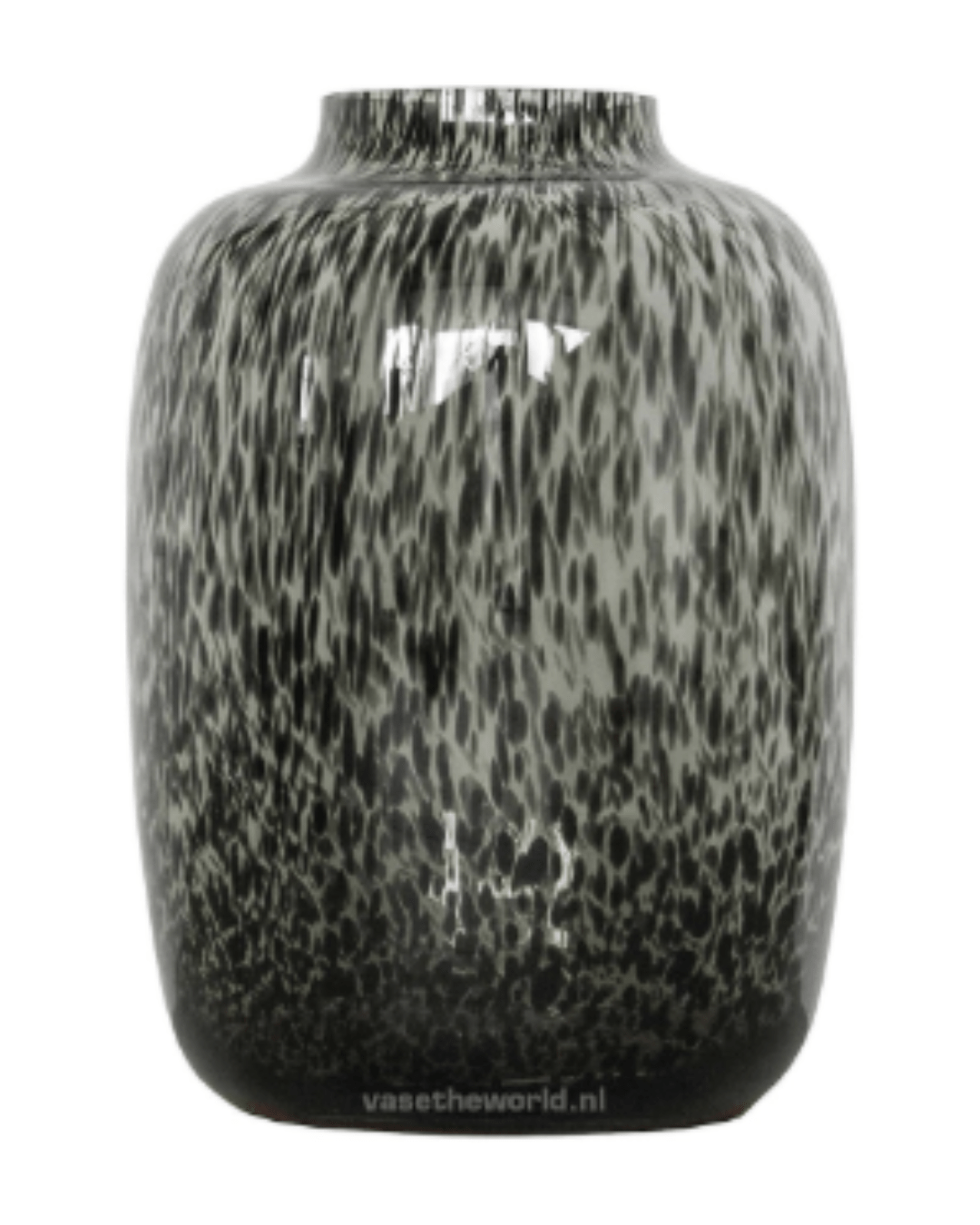 Vaas - Cheetah zwart - glas - Luxe zijden bloemen boeket - Kunstbloemen van Sharon Flowers