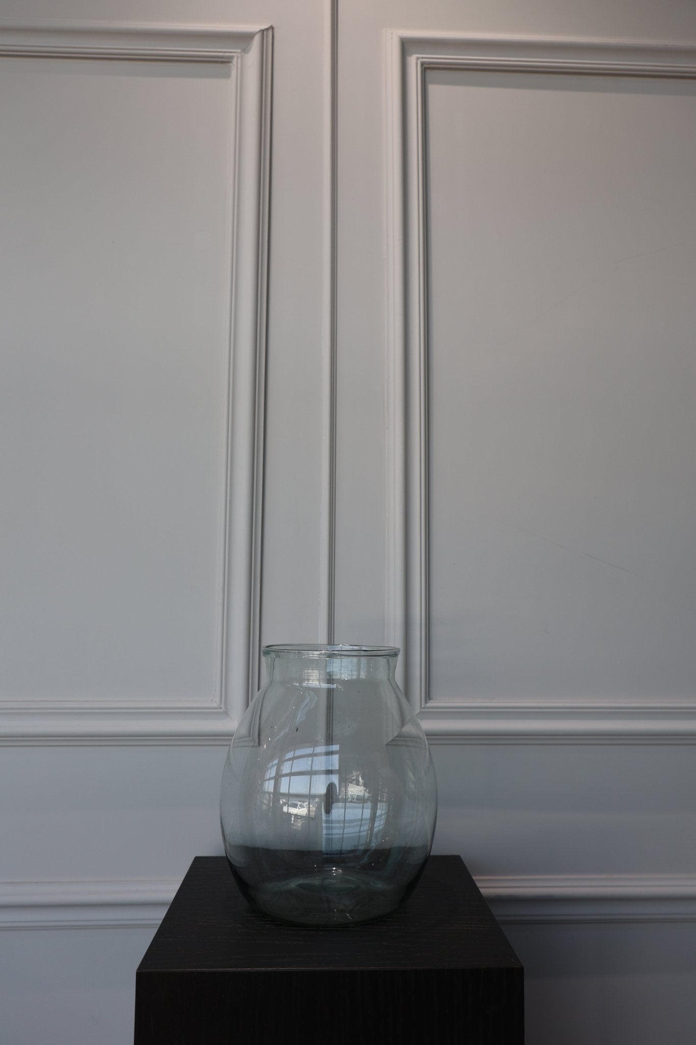 Vaas - Glas Transparant - Luxe zijden bloemen boeket - Kunstbloemen van Sharon Flowers