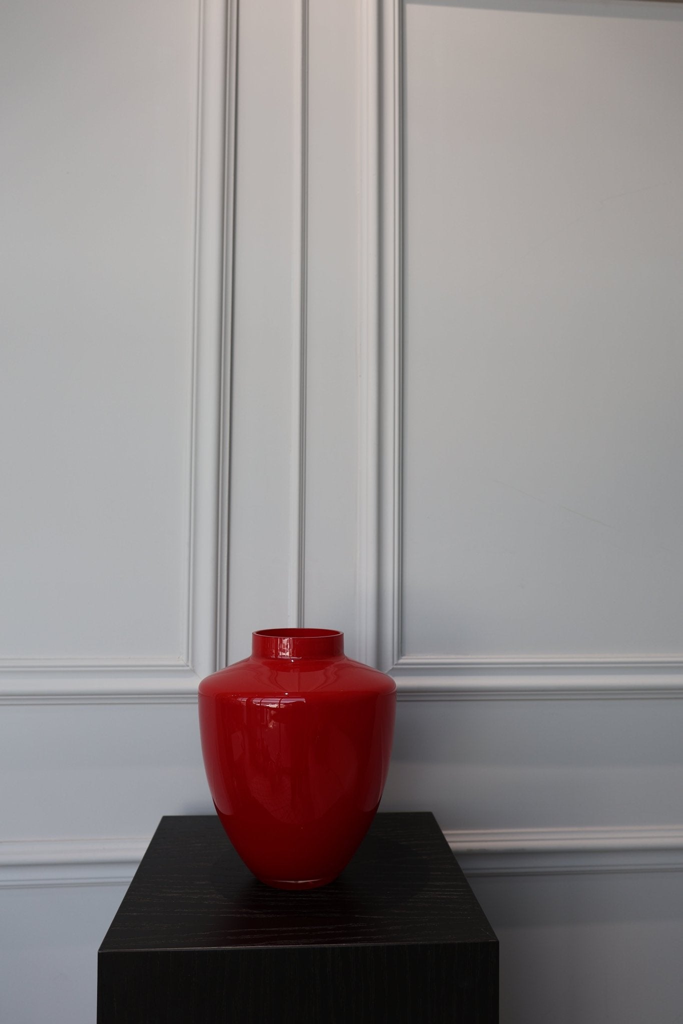 Vaas - Rood - Luxe zijden bloemen boeket - Kunstbloemen van Sharon Flowers