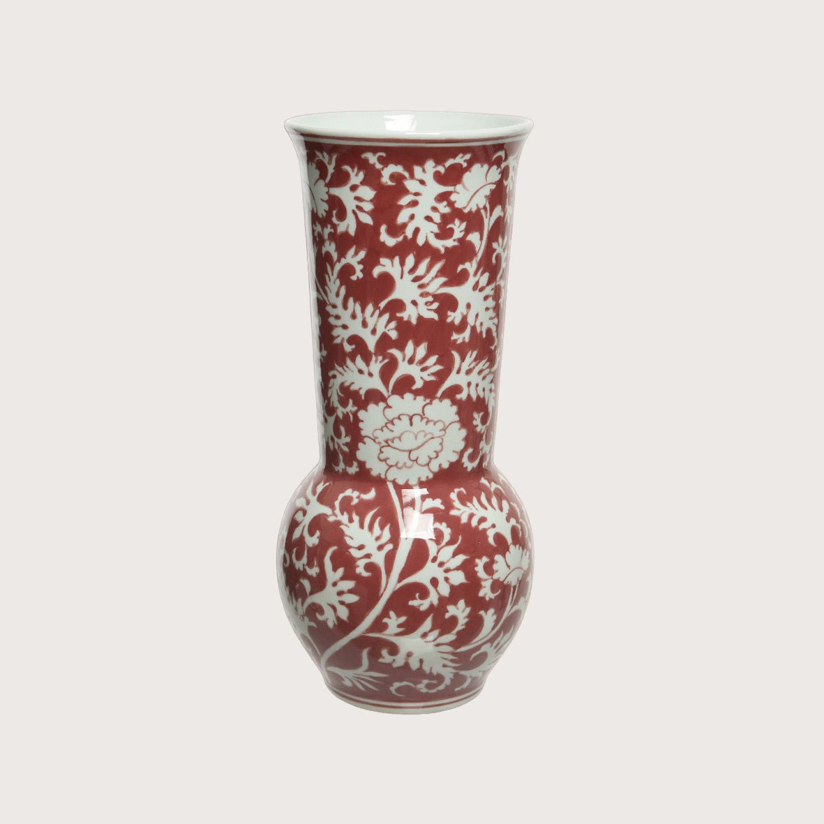 Vaas Roza Porselein D19 H41 - Luxe zijden bloemen boeket - Kunstbloemen van Sharon Flowers