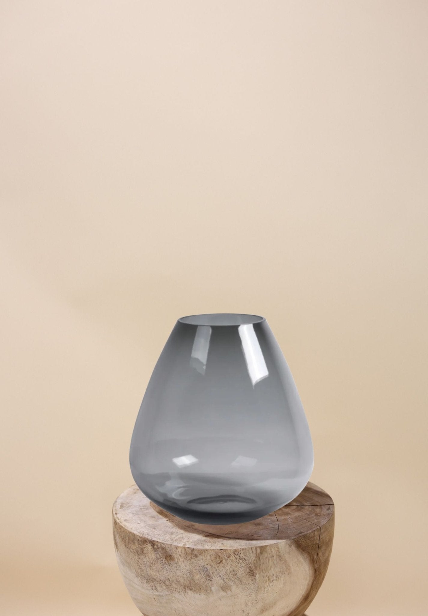 Vaas - Tasman zwart - glas - Luxe zijden bloemen boeket - Kunstbloemen van Sharon Flowers