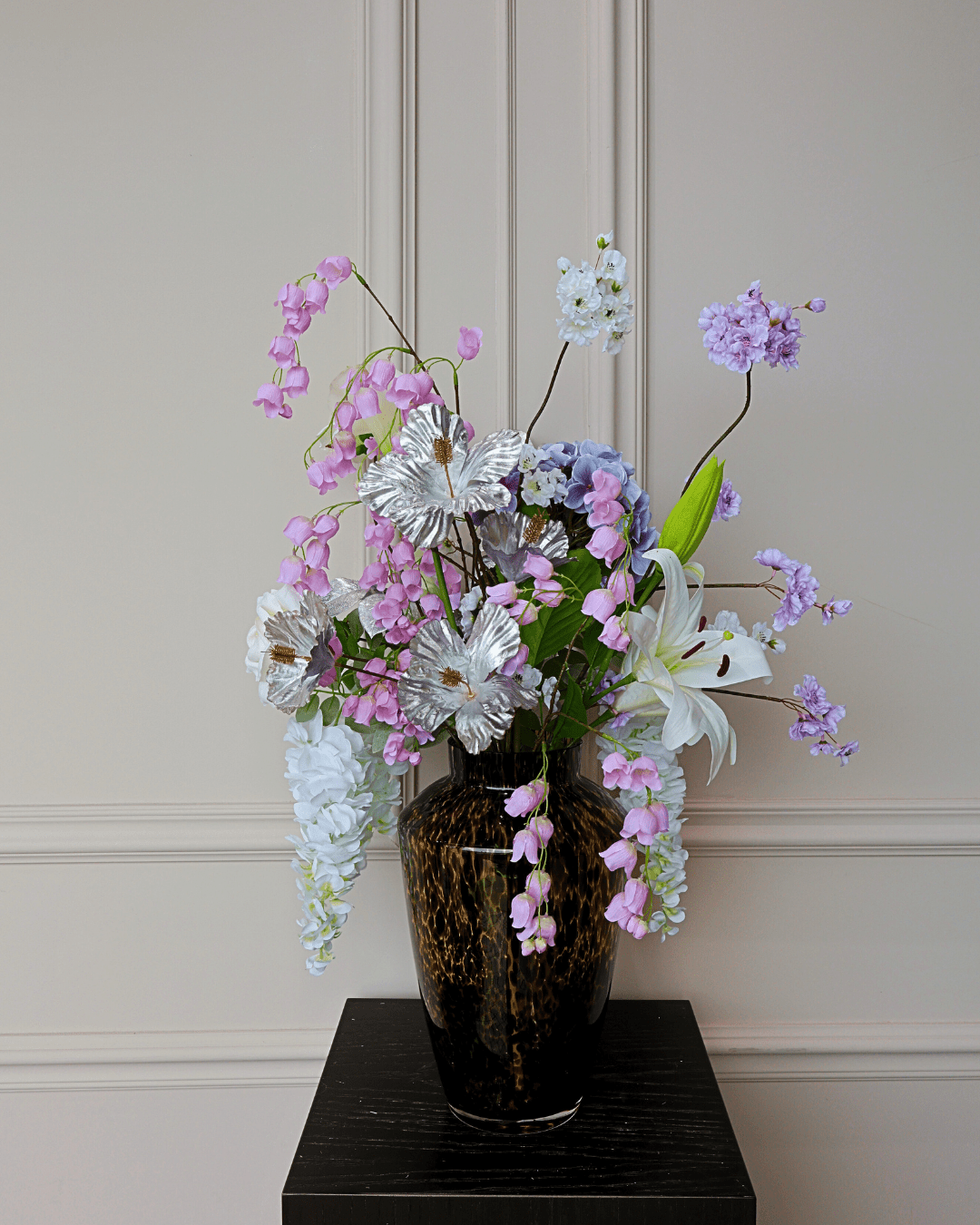 Zijdenboeket Lovely - Luxe zijden bloemen boeket - Kunstbloemen van Sharon Flowers