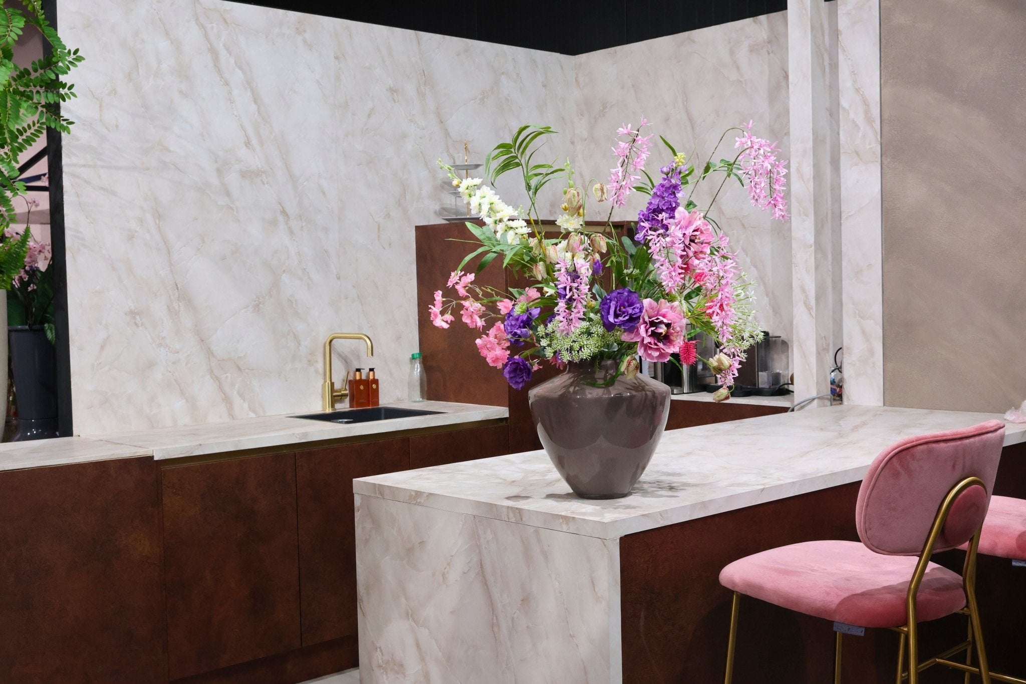 Zijdenboeket - Noelle - Luxe zijden bloemen boeket - Kunstbloemen van Sharon Flowers