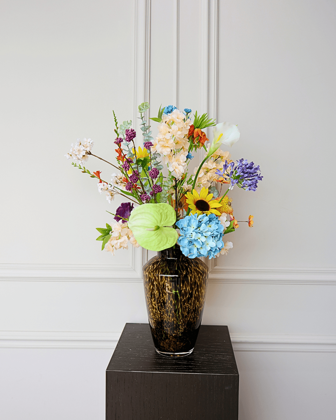Zijdenboeket Sunny - Luxe zijden bloemen boeket - Kunstbloemen van Sharon Flowers