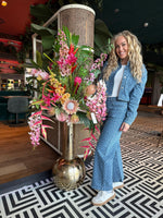 Zijdenboeket Tropical - Luxe zijden bloemen boeket - Kunstbloemen van Sharon Flowers