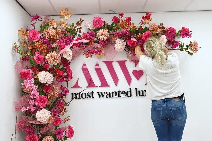 Most Wanted Luxery - Zijden bloemen styling - Instagram hoek - Sharon Flowers