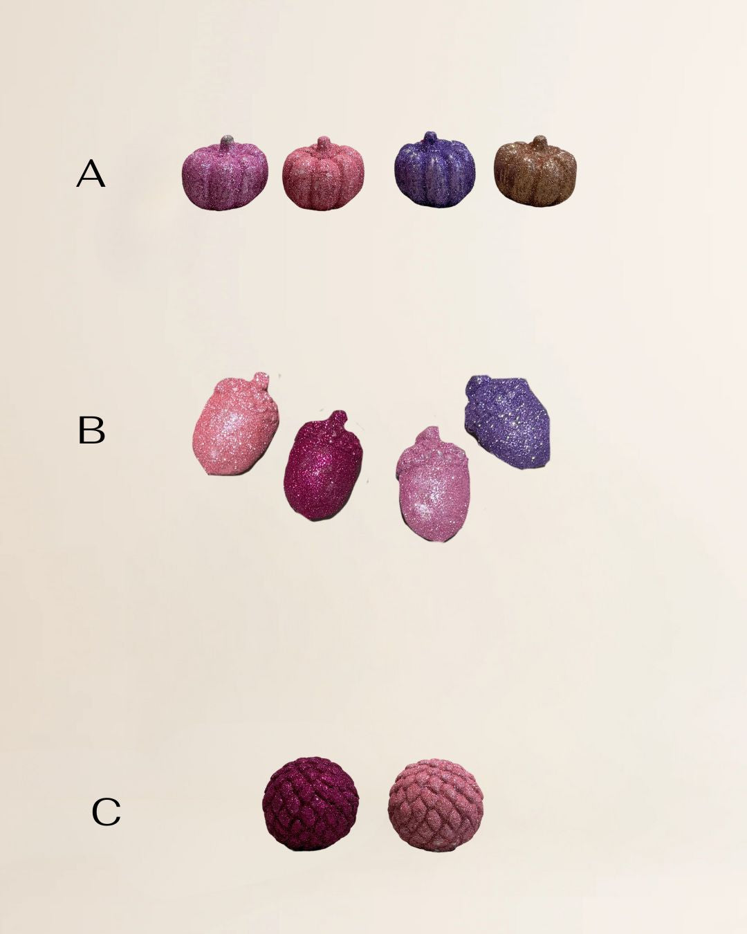 Kerst artikel - mini's glitter