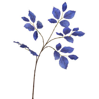 Bladtak blauw 66cm - Zijden bloem - Kunst bloem -duurzaam