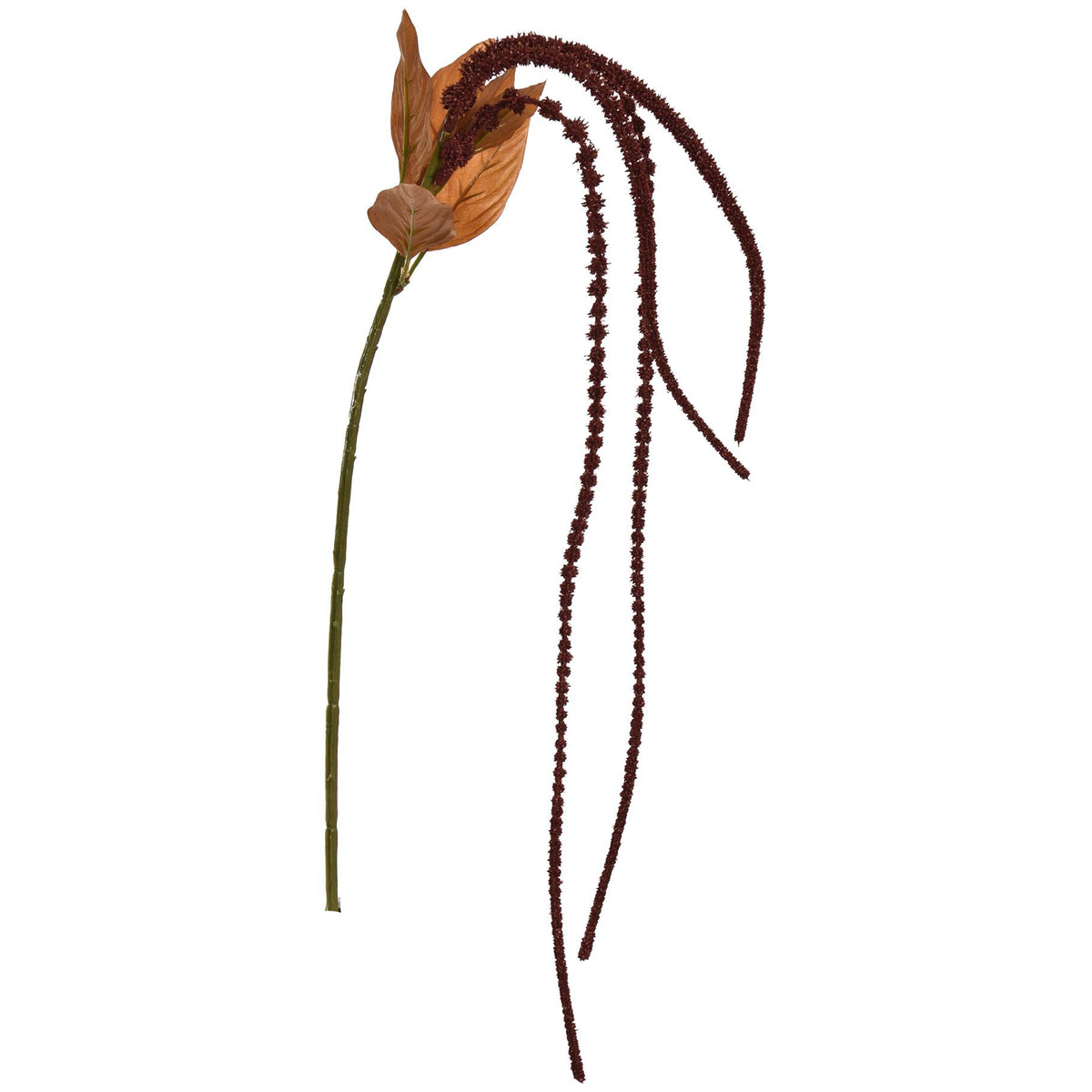 Losse zijden bloem Amarant bruin 60 cm