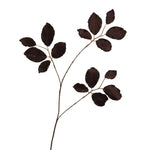 Losse zijden bloem Berkenblad donkerbruin 77 cm