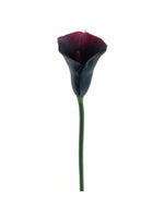 Losse zijden bloem Calla aubergine 59 cm