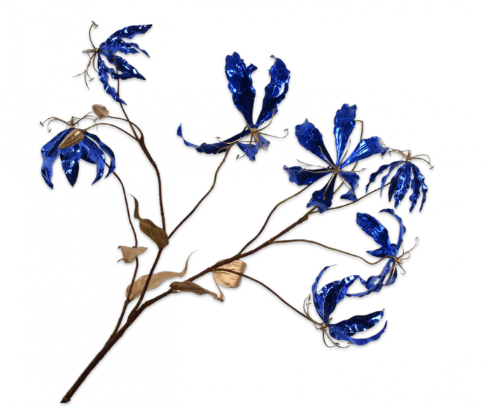 GLORIOSA TAK GOUD/BLW 107 cm- Zijden bloem - Kunst bloem - duurzaam