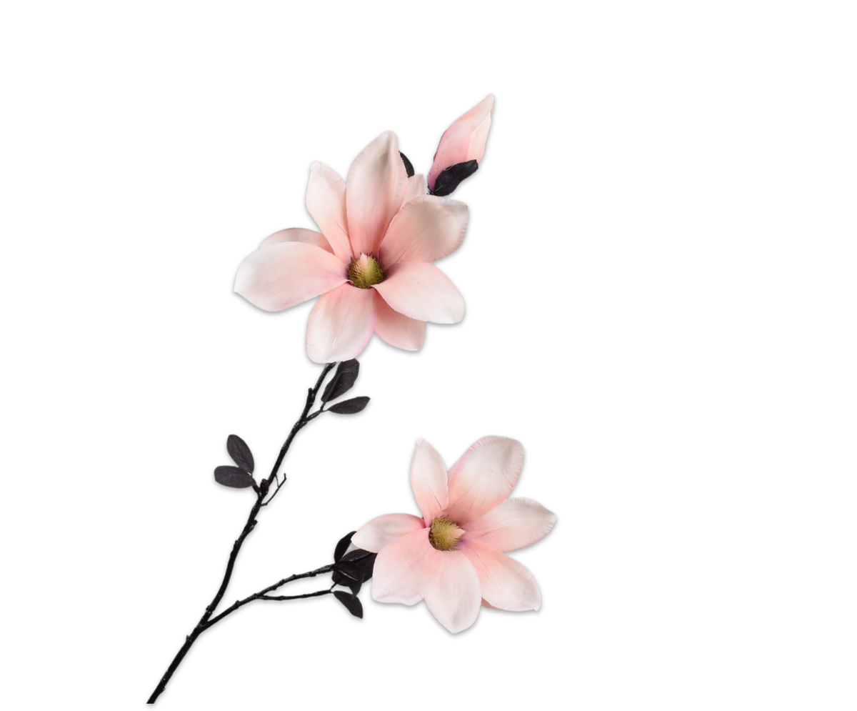 MAGNOLIA TAK roze 86 cm - Zijden bloem - Kunst bloem -duurzaam