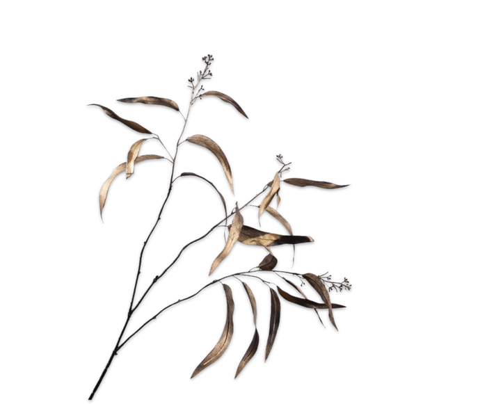 EUCALYPTUS TAK GOUD 98 cm- Zijden bloem - Kunst bloem - duurzaam