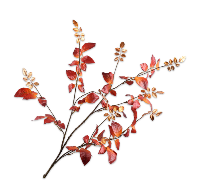 BLADTAK  GOUD/ORA 142 cm- Zijden bloem - Kunst bloem -duurzaam