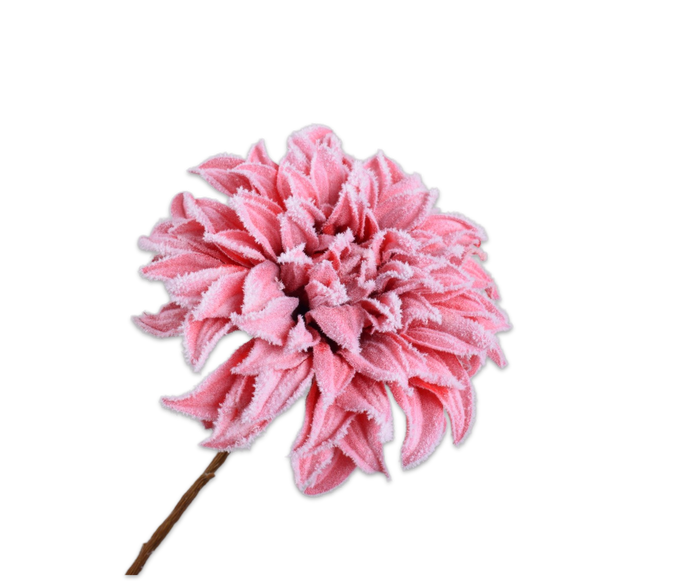 DAHLIA M/SNEEUW ROZE DK 56 cm- Zijden bloem - Kunst bloem -duurzaam