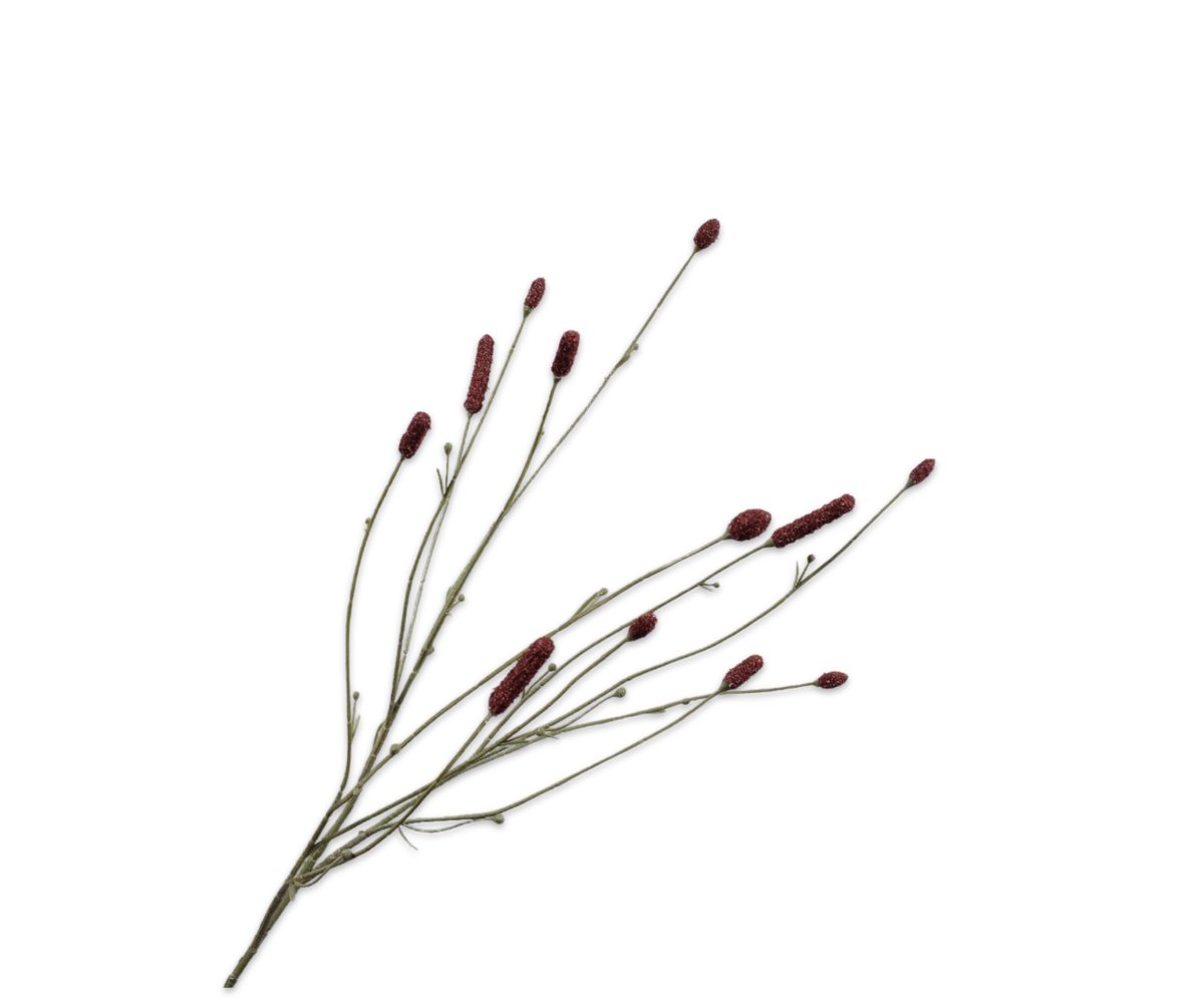 PIMPERNEL TAK BORDEAUX 84 cm- Zijden bloem - Kunst bloem -duurzaam
