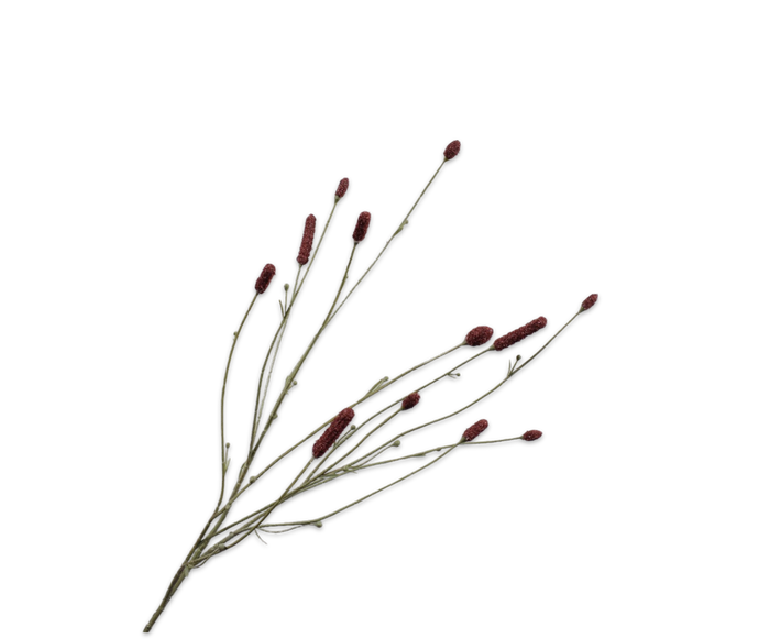 PIMPERNEL TAK BORDEAUX 84 cm- Zijden bloem - Kunst bloem -duurzaamk