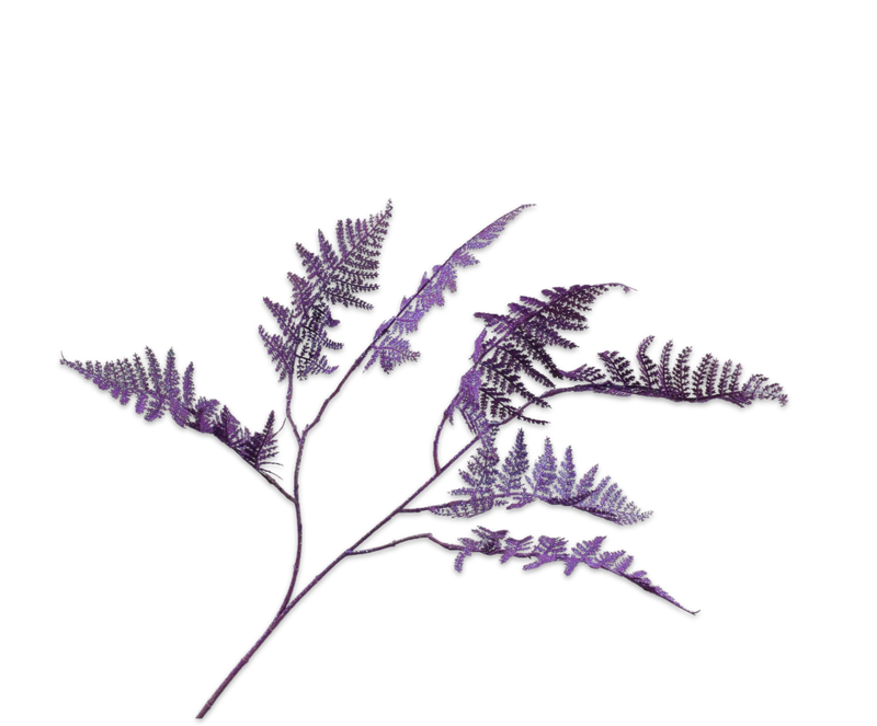 ASPARAGUS TAK GLIT PAARS 88 cm- Zijden bloem - Kunst bloem -duurzaam