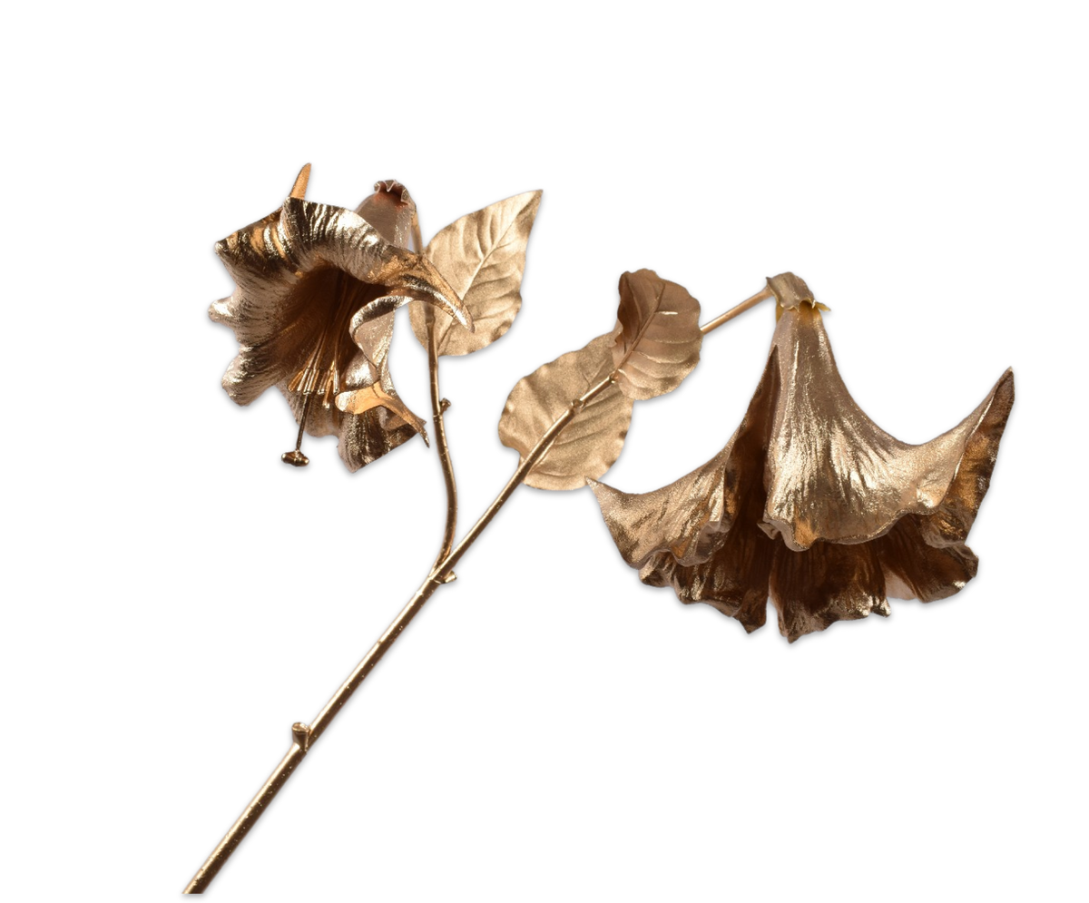 DATURA TAK GOUD 123 cm- Zijden bloem - Kunst bloem -duurzaam