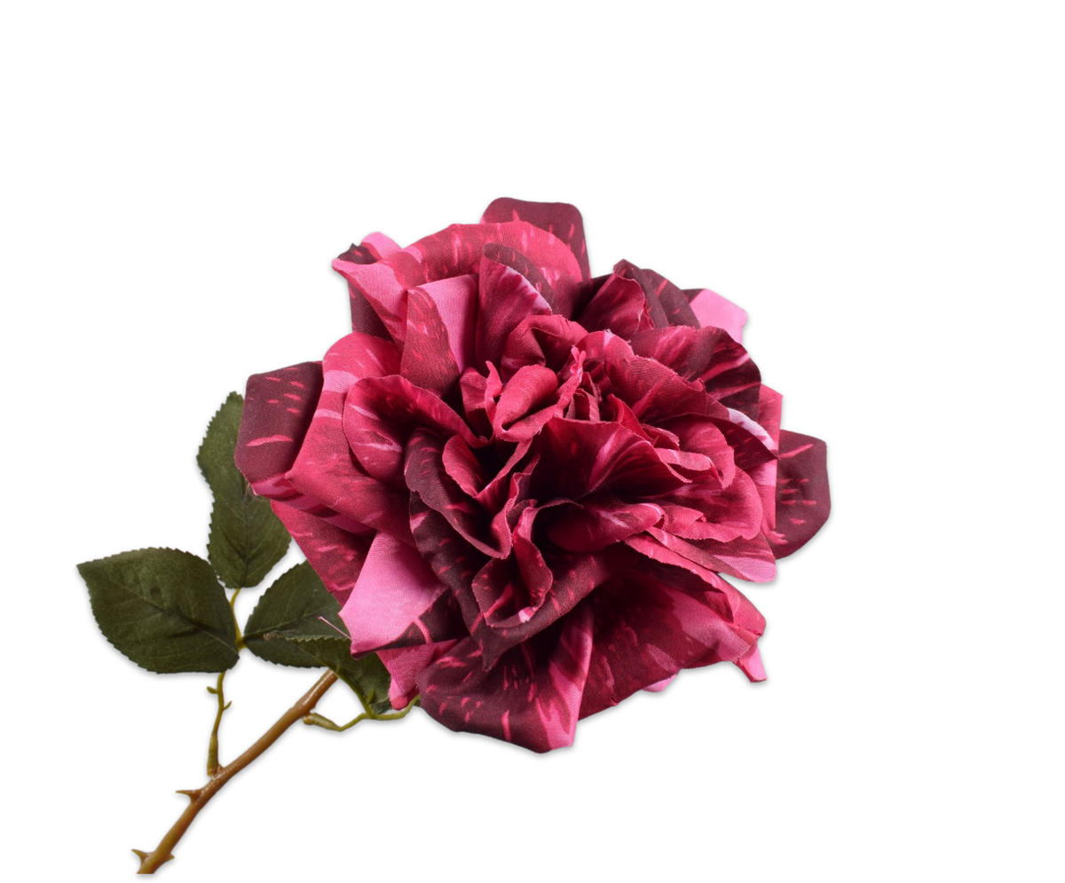 ROOS STEEL ROZ/BTY 57 cm- Zijden bloem - Kunst bloem -duurzaam